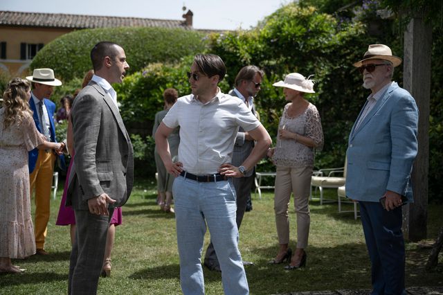 A photo of Jeremy Strong, Kieran Culkin and Brian Cox on Succession